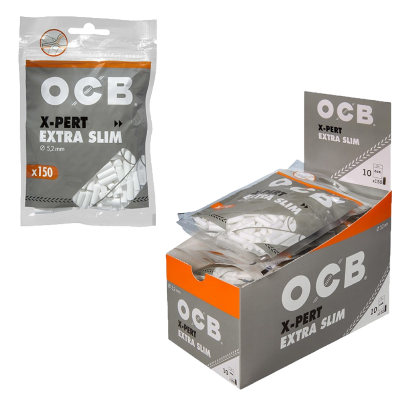 FILTRES OCB - X-PERT EXTRA SLIM TIPS (10X150)