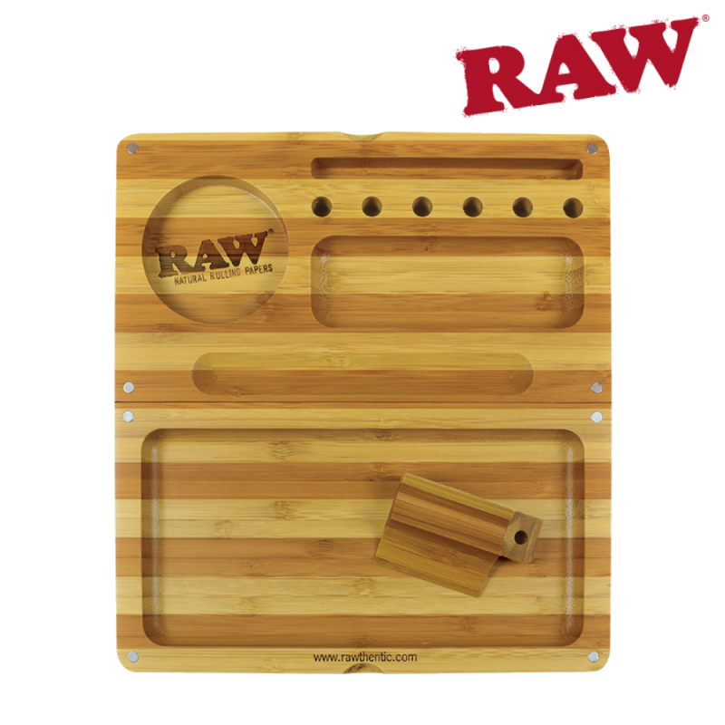 RAW BAMBOO BACKFLIP FILLING TRAY STRIPED *LIMITED EDITION*