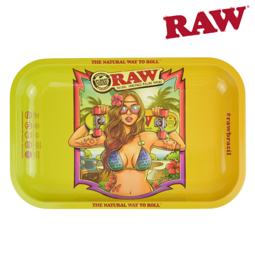 RAW BRAZIL ROLLING TRAY (MED)