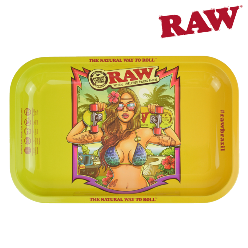 RAW BRAZIL ROLLING TRAY (MED)