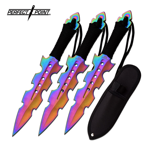 (x3) 7,5" PERFECT POINT THROWING KNIFE SET