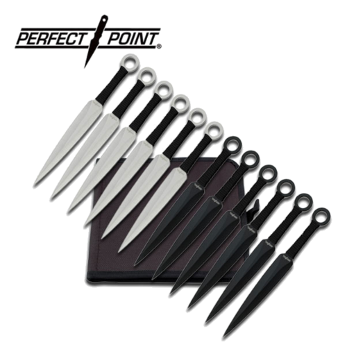 (12x) PERFECT POINT THROWING KNIFE SET