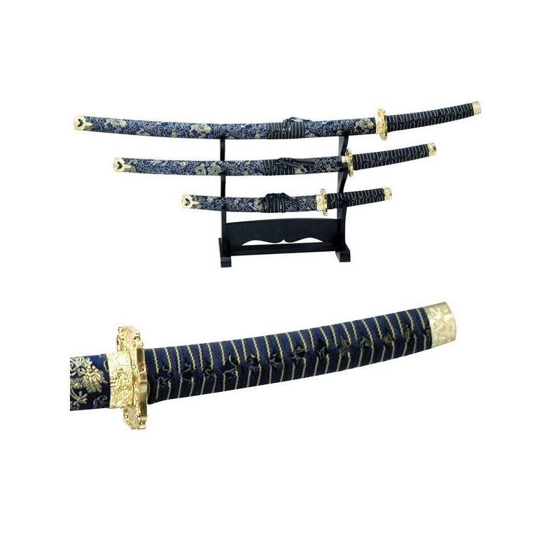 3 PIECE SET FANTASY SAMURAI SWORD