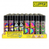 (48x) Clipper Lighters PSYCHEDELIC 8