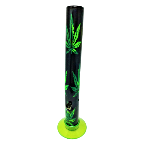 ACRYLIC BONG 42CM LEAF