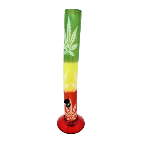 42cm Rasta leaf acrylic bong