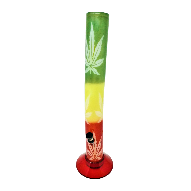 42cm Rasta leaf acrylic bong