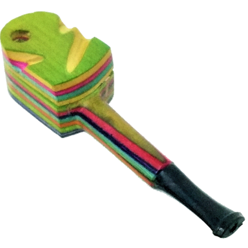 COLORED WOOD PIPE W'CAP