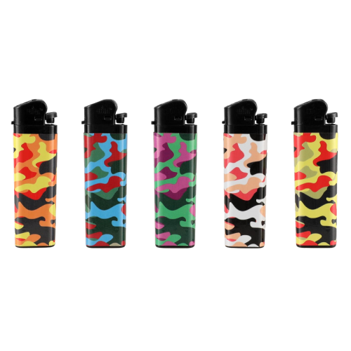 (50x) FLINT DISPOSABLE LIGHTER - CAMOUFLAGE