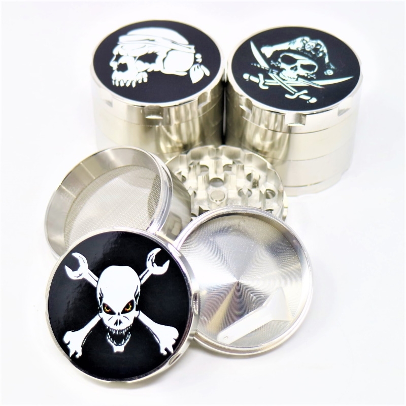 50mm/4pieces Metal grinder pirate/skull