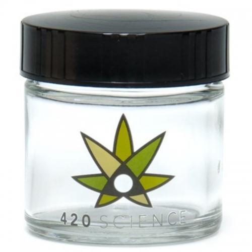 Jar Clear Screw-Top - 420 Science Logo