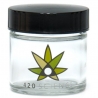 Clear Screw-Top Jar - 420 Science Logo