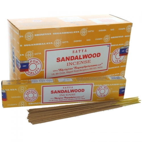 (12x) 15G ENCENS SATYA SANDALWOOD