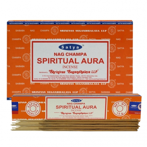 (12x) 15G ENCENS SATYA SPIRITUAL AURA