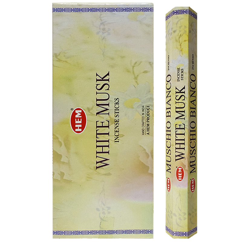 (X6) 20G HEM INCENSE - WHITE MUSK