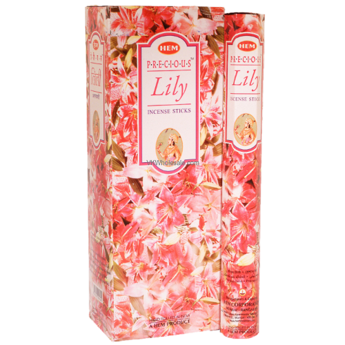 (X6) 20G HEM PRECIOUS LILY INCENSE