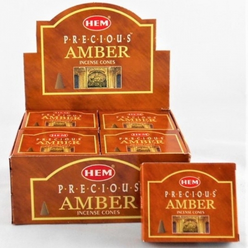 (X12) HEM DHOOP CONES AMBER