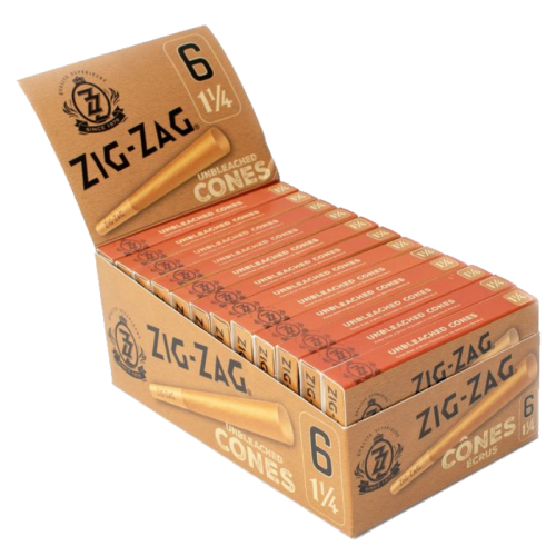 ZIG ZAG UNBLEACHED CONES 1 1/4