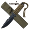 SURVIVOR OUTDOOR FIXED BLADE KNIFE 7.5"