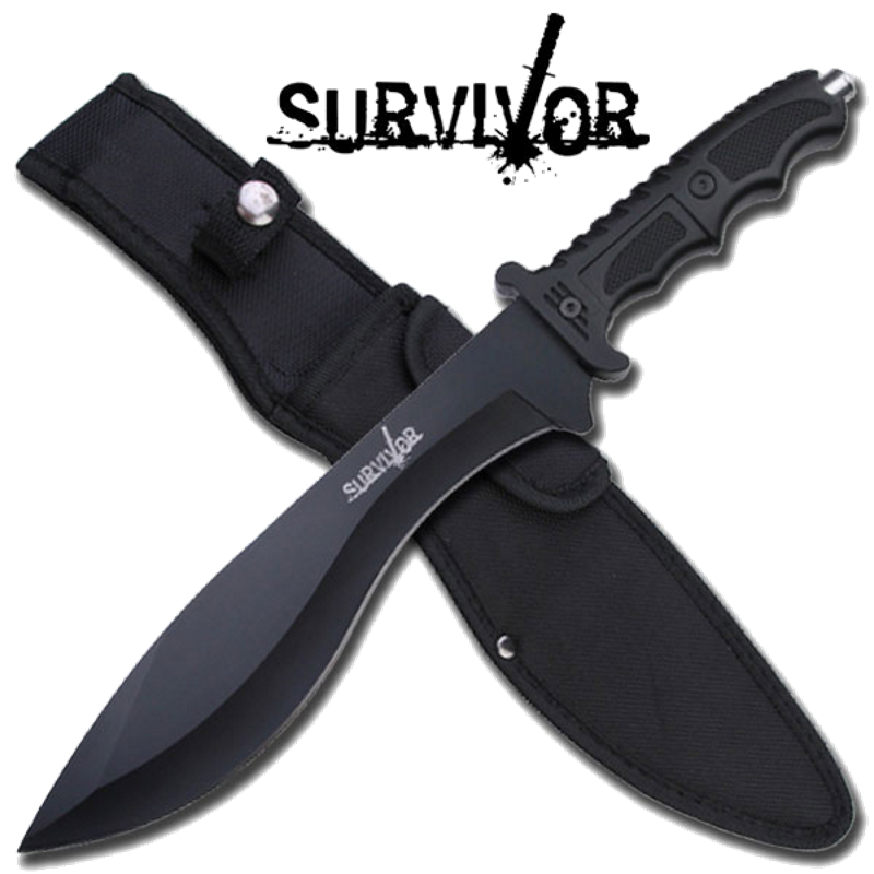 COUTEAU D'EXTÉRIEUR À LAME FIXE SURVIVOR DE 15"