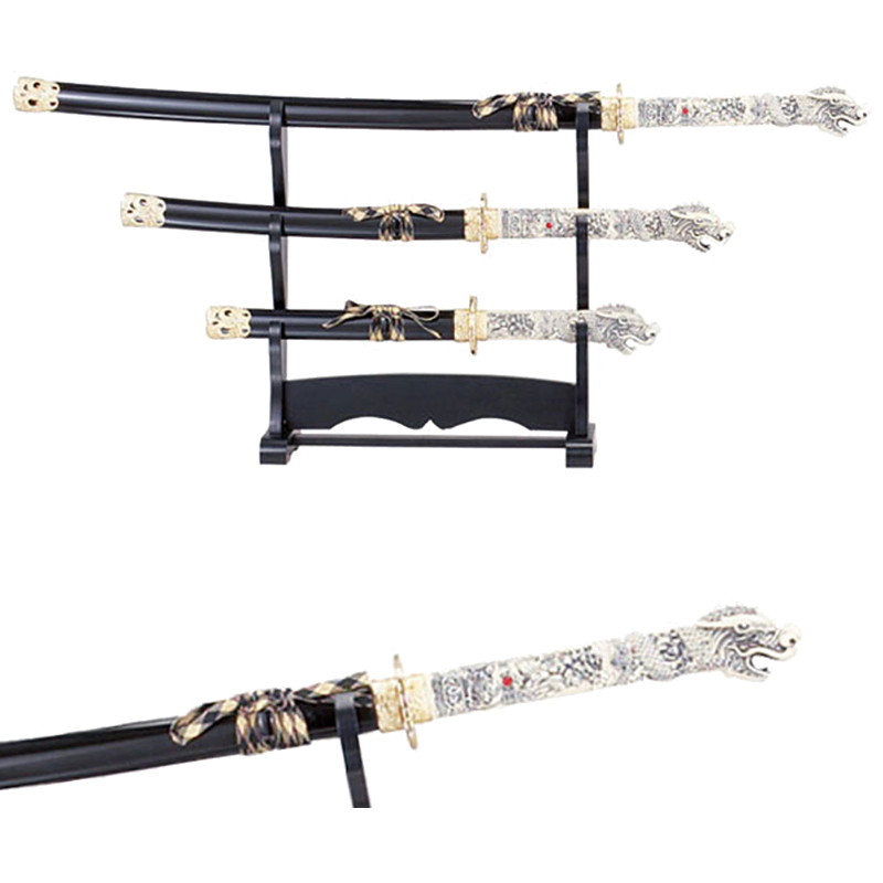 SAMURAI SWORD SET 42" OVERALL, 3 PIECE SET