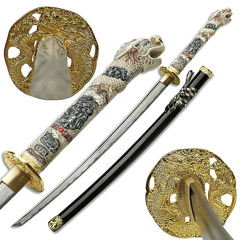 ÉPÉE DE SAMURAI FORGÉE À LA MAIN DE 43"