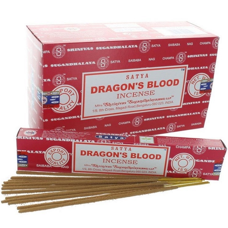 (12x) 15G ENCENS SATYA DRAGON'S BLOOD