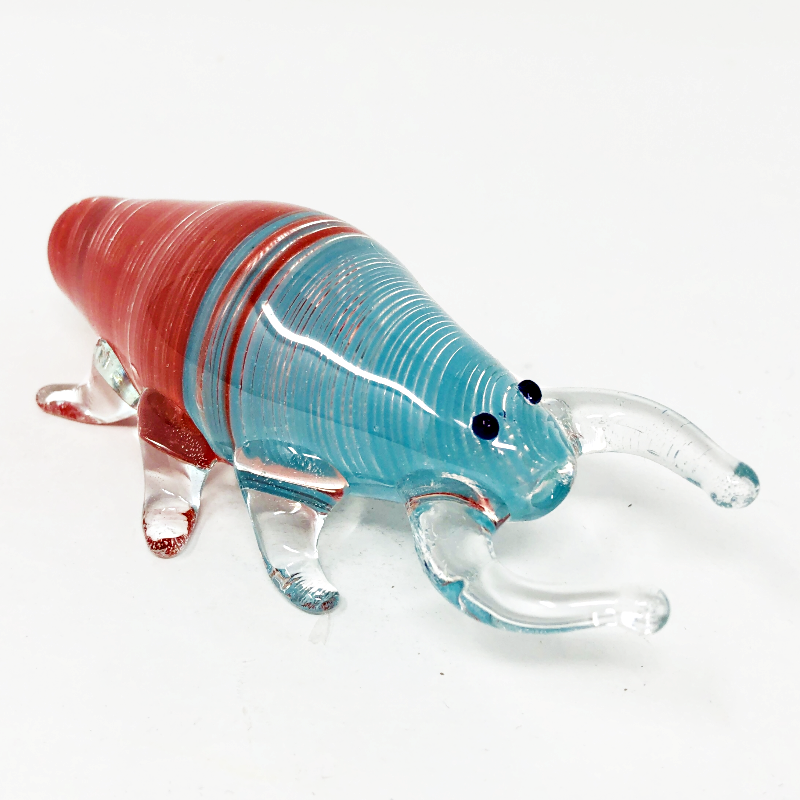 9CM Rhinoceros Beetle Glass pipe