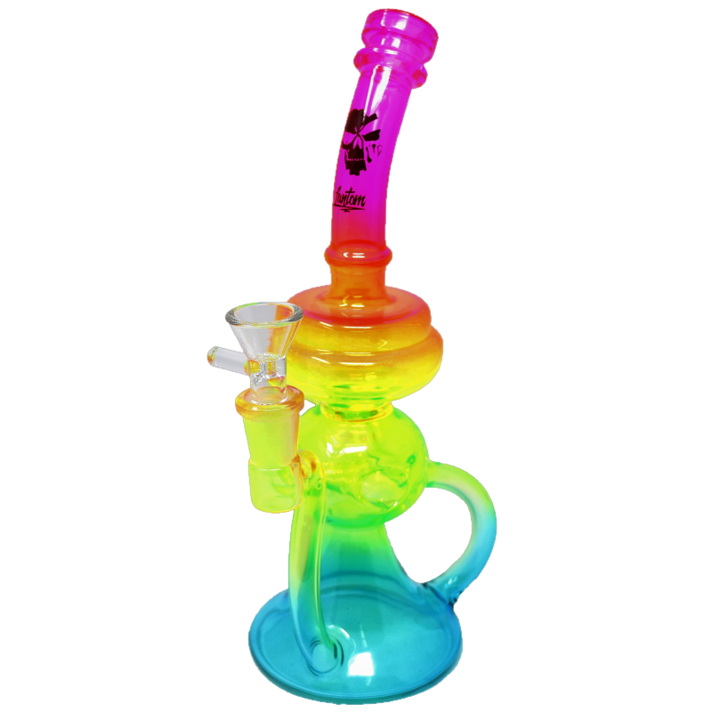 10" 5MM Bong Recycler Arc-en-ciel