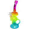 10" 5MM Bong Recycler Arc-en-ciel