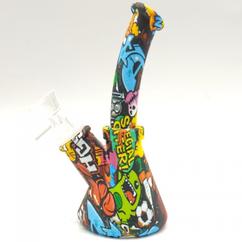 7" COOL SILICONE BONG