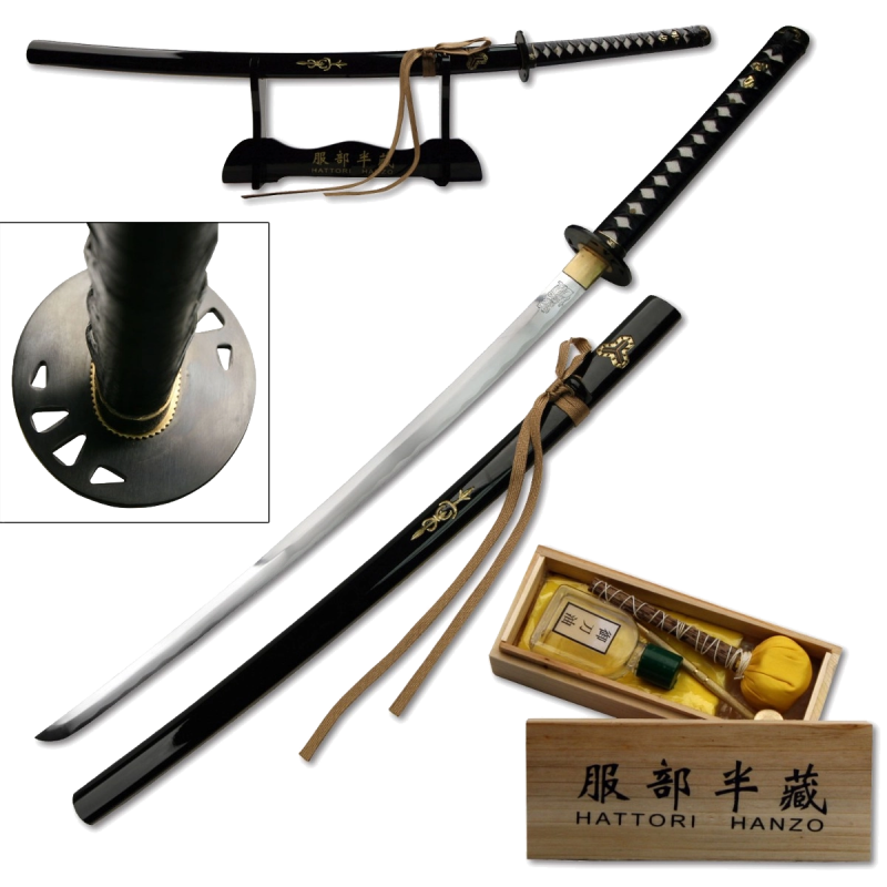 TEN RYU ÉPÉE SAMURAI FORGÉE À LA MAIN 41" DANS L'ENSEMBLE