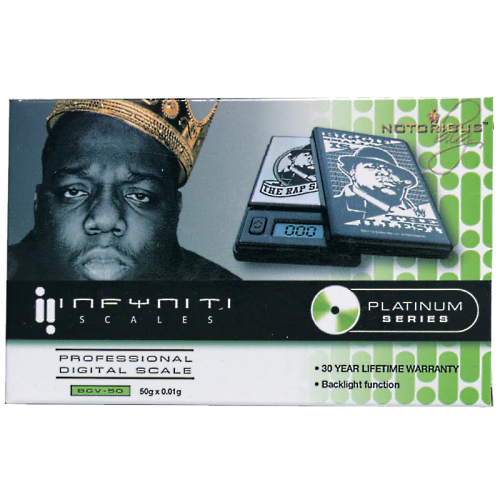 NOTORIOUS BIG VIRUS LICENSED DIGITAL POCKET SCALE 50g x 0.01g