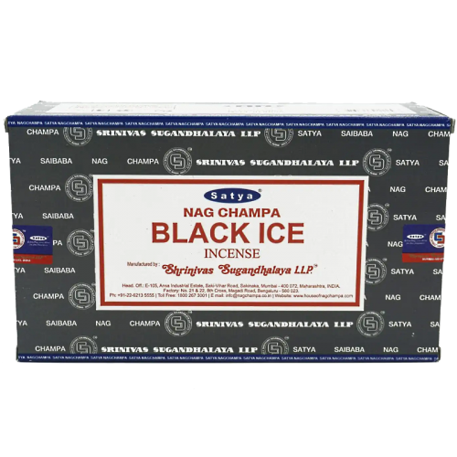 (12x) 15G SATYA INCENSE - NC BLACK ICE