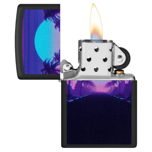 ZIPPO CONCEPTION COUCHER DU SOLEIL LUMIÈRE NOIRE