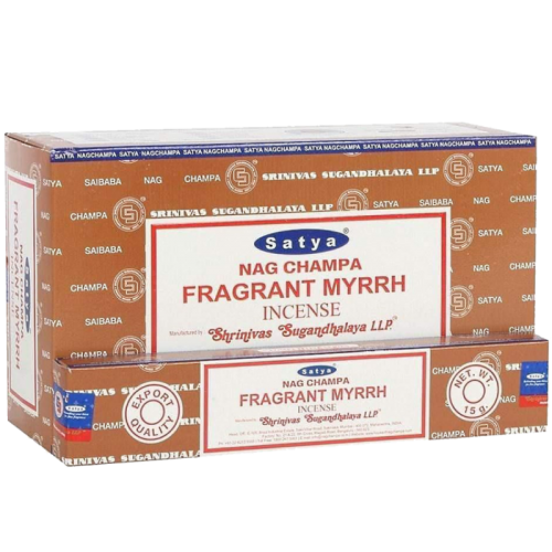 (12x) 15G ENCENS SATYA - NC FRAGRANT MYRRH