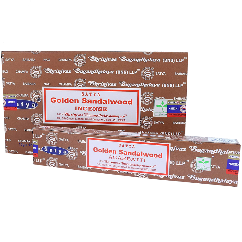 (12x) 15G ENCENS SATYA GOLDEN SANDALWOOD