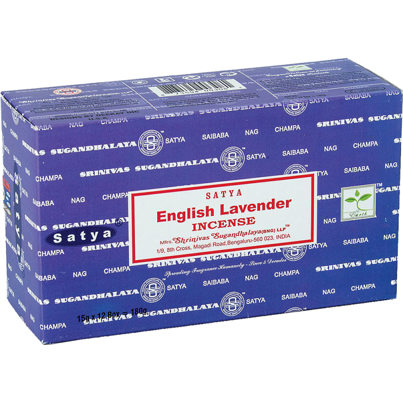(12x) 15G ENCENS SATYA ENGLISH LAVENDER