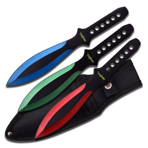 PERFECT POINT THROWING KNIFE SET 9" OVERALL