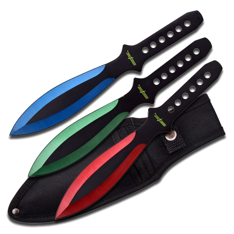 PERFECT POINT THROWING KNIFE SET 9" OVERALL