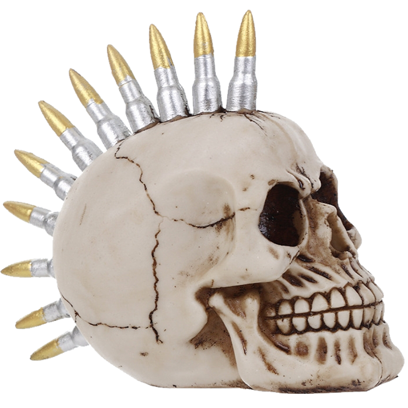 TÊTE DE MORT EN RÉSINE