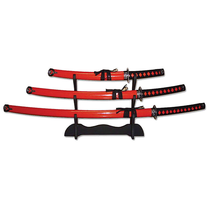 BLADESUSA - 3 PIECE SWORD SET WITH DISPLAY STAND
