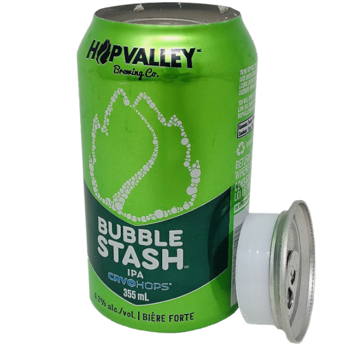 Safe stash can Hop Valley beer