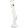 33cm Bong Hard glass leaf designs