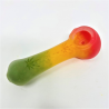 PYREX PIPE 4.5" 100gr Rasta color