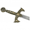 BLADESUSA - KNIGHTS OF TEMPLAR - MEDIEVAL SWORD WITH DISPLAY PLAQUE -