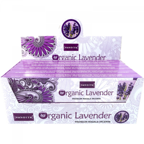 (12x) 15G Nandita Organic Lavender Incense