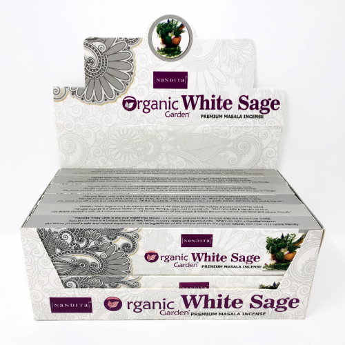 (12x) 15G Nandita Organic White Sage Incense