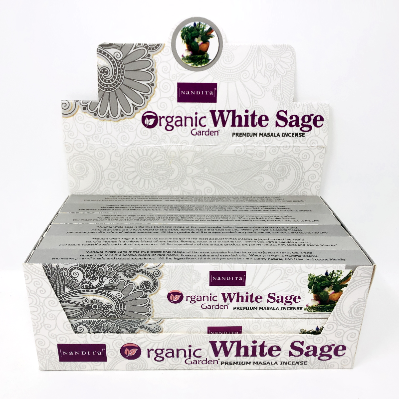 (12x) 15G Encens Nandita Organic White Sage