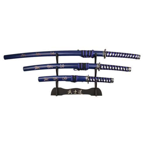 40" SAMURAI SWORD SET, 3 PIECE SET (KATANA)